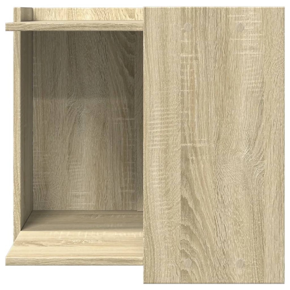 Mueble arenero para gatos madera roble Sonoma 53x53x51