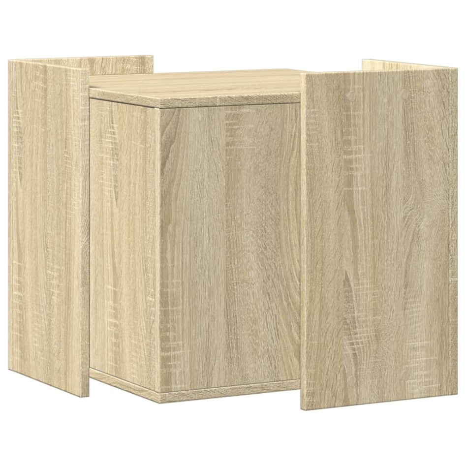 Mueble arenero para gatos madera roble Sonoma 53x53x51