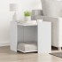 Mueble arenero para gatos madera ingeniería blanco 53x53x51