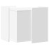 Mueble arenero para gatos madera ingeniería blanco 53x53x51