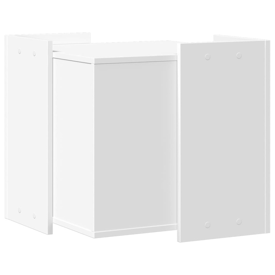 Mueble arenero para gatos madera ingeniería blanco 53x53x51