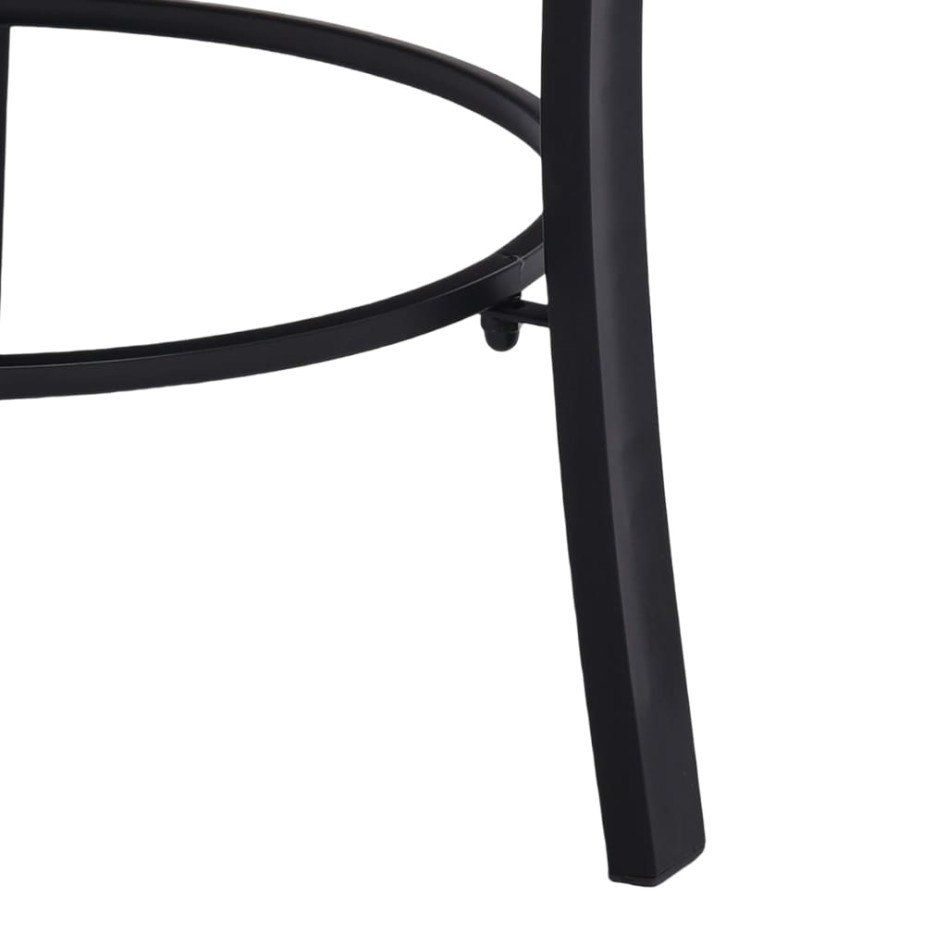 vidaXl Brasero de mosaico cerámica negro y blanco 68