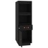Aparador alto de madera maciza de pino negro 34x40x108,5