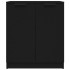 Aparador de madera contrachapada negro 60x30x70