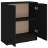 Aparador de madera contrachapada negro 60x30x70