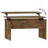 Mesa de centro madera ingeniería roble ahumado 80x50,5x41,5