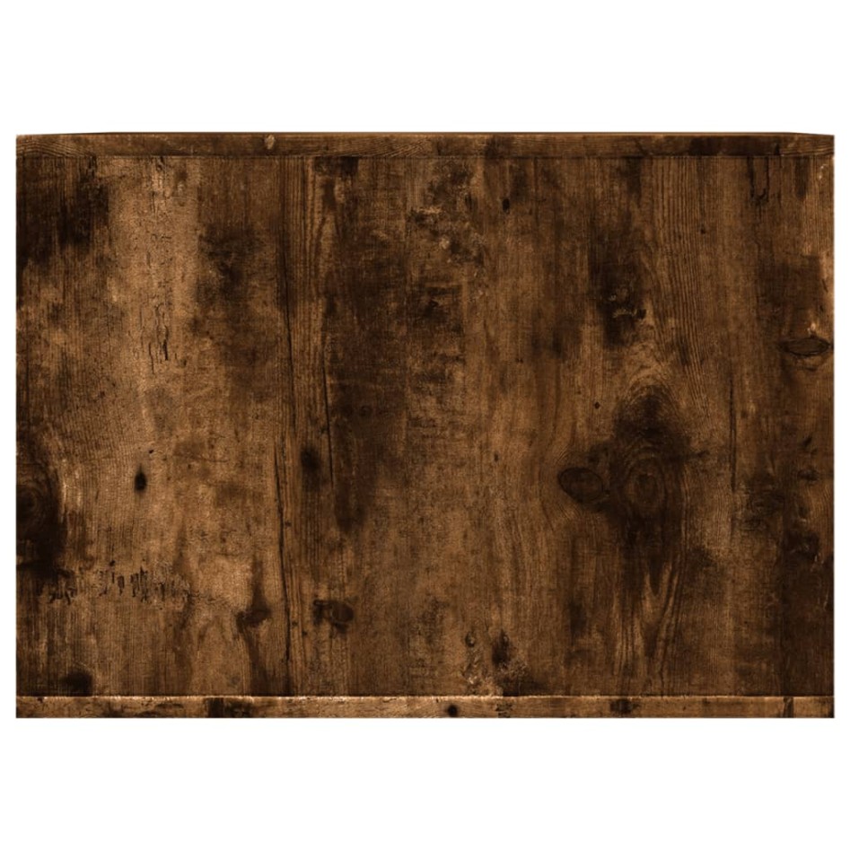 Mueble arenero para gatos madera roble ahumado 47x59x42