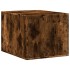 Mueble arenero para gatos madera roble ahumado 47x59x42
