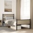 Estructura de cama sin colchón madera roble Sonoma 100x190
