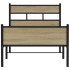 Estructura de cama sin colchón madera roble Sonoma 100x190