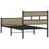 Estructura de cama sin colchón madera roble Sonoma 100x190