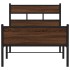 Estructura de cama sin colchón madera marrón roble 75x190