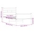 Estructura de cama sin colchón madera marrón roble 75x190