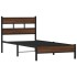 Estructura de cama sin colchón madera marrón roble 90x200