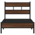 Estructura de cama sin colchón madera marrón roble 90x200