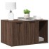 Mueble arenero para gatos madera ingeniería marrón 80x50x45