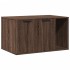 Mueble arenero para gatos madera ingeniería marrón 80x50x45
