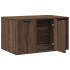 Mueble arenero para gatos madera ingeniería marrón 80x50x45