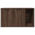 Mueble arenero para gatos madera ingeniería marrón 80x50x45