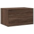 Mueble arenero para gatos madera ingeniería marrón 80x50x45