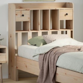 Cabecero de cama con almacenaje madera maciza de pino 100