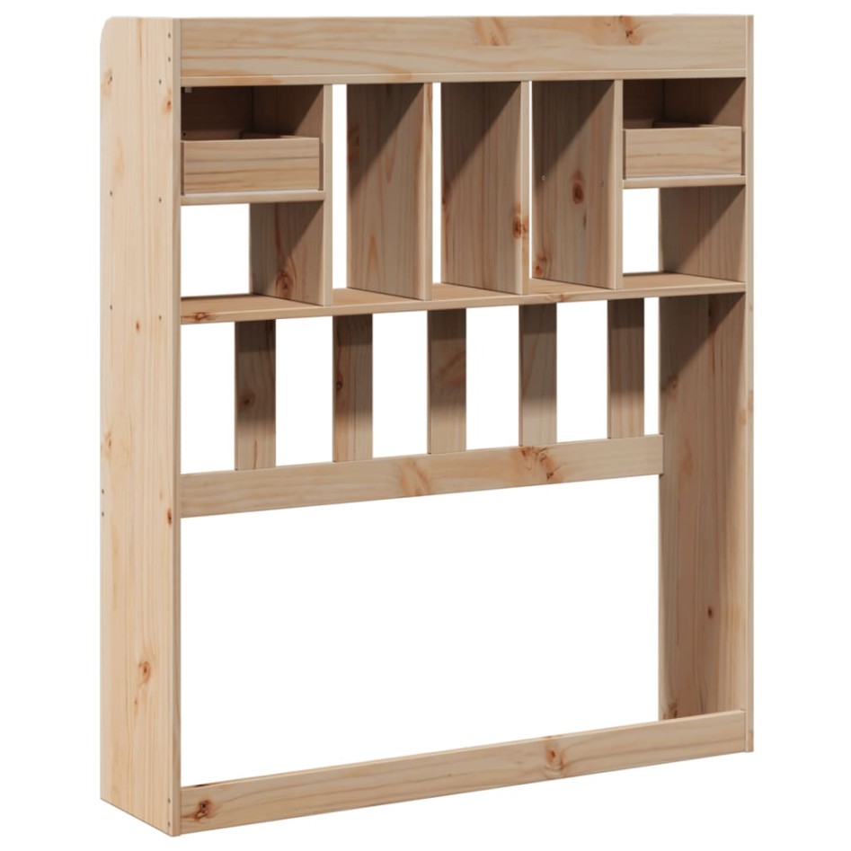 Cabecero de cama con almacenaje madera maciza de pino 100