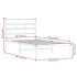 Estructura de cama sin colchón metal roble Sonoma 80x200