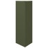 Jardineras triangulares 2 uds acero verde oliva 30x26x75