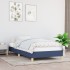 Estructura de cama sin colchón tela azul 100x200