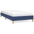 Estructura de cama sin colchón tela azul 100x200