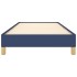 Estructura de cama sin colchón tela azul 100x200