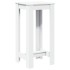 Mesa alta de bar madera de ingeniería blanca 51x50x103,5