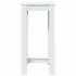 Mesa alta de bar madera de ingeniería blanca 51x50x103,5