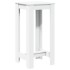 Mesa alta de bar madera de ingeniería blanca 51x50x103,5