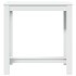 Mesa alta de bar madera ingeniería blanca 102x50x103,5