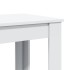 Mesa alta de bar madera ingeniería blanca 102x50x103,5