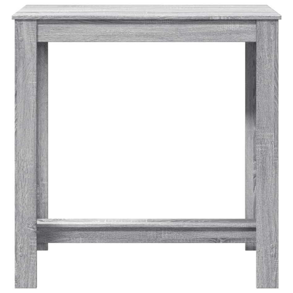 Mesa alta de bar madera ingeniería gris Sonoma 102x50x103,5