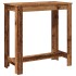 Mesa alta de bar madera ingeniería envejecida 102x50x103,5