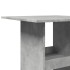 Mesa alta bar con almacenaje madera gris hormigón 60x60x102