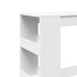 Mesa alta con estantes madera ingeniería 90x40x103,5