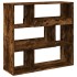 Estantería/divisor de espacios roble ahumado 100x33x94,5