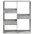 Estantería/divisor de espacios gris hormigón 100x33x115
