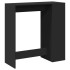 Mesa alta con estantes madera ingeniería negra 101x40x103,5