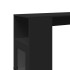 Mesa alta con estantes madera ingeniería negra 101x40x103,5