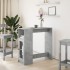 Mesa alta bar con estantes madera gris hormigón 101x40x103,5