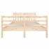 Estructura de cama madera maciza 140x190