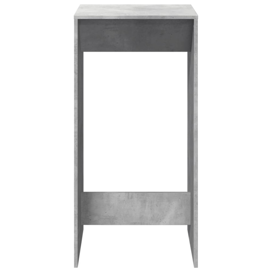 Mesa alta de bar madera ingeniería gris hormigón 51x50x103,5
