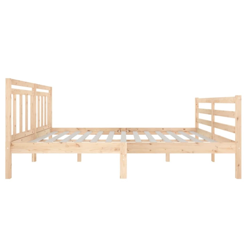 Estructura de cama madera maciza 140x190