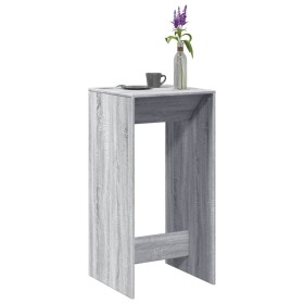 Mesa alta de bar madera ingeniería gris Sonoma 51x50x103,5