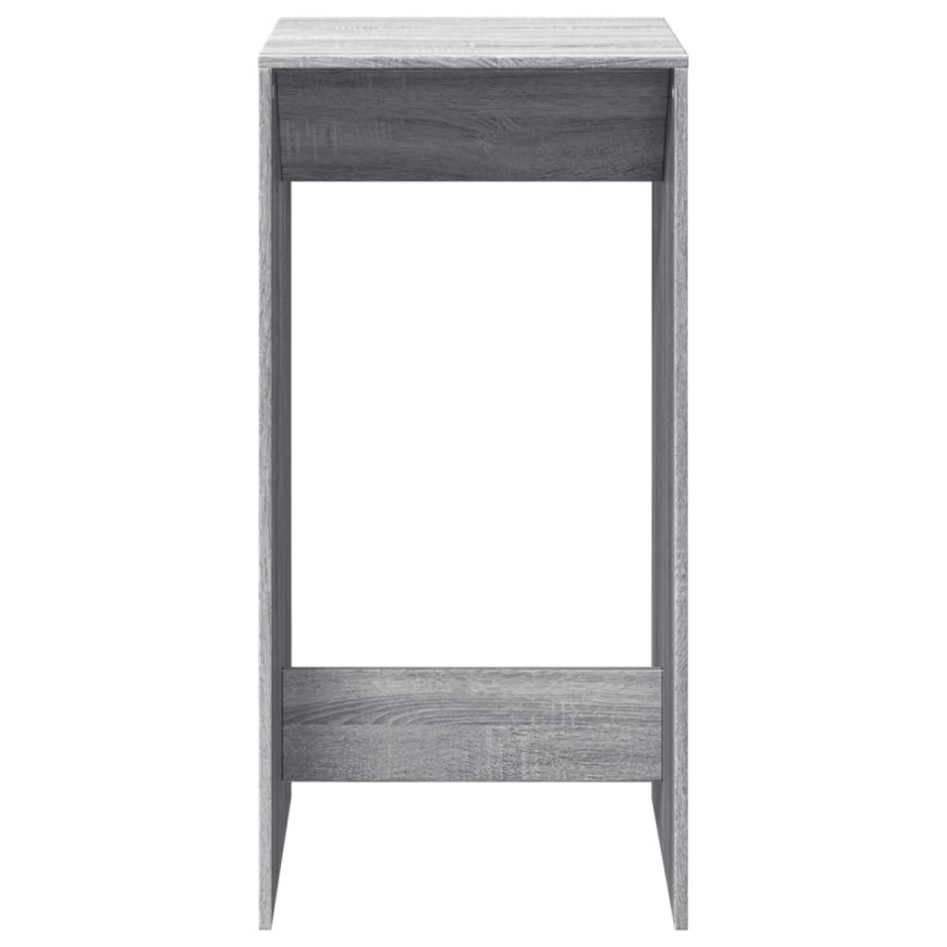 Mesa alta de bar madera ingeniería gris Sonoma 51x50x103,5